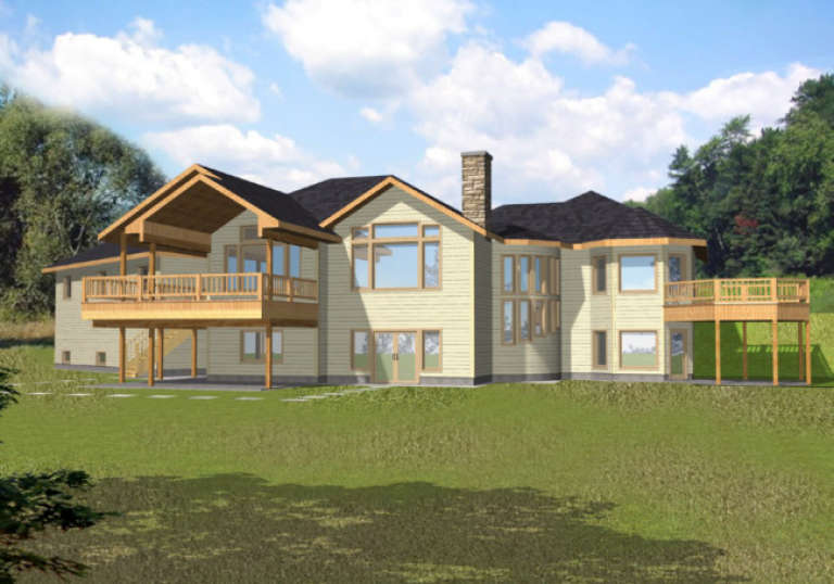 House Plan House Plan #1429 Rear Elevation