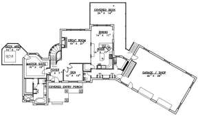 Main Floor for House Plan #039-00166