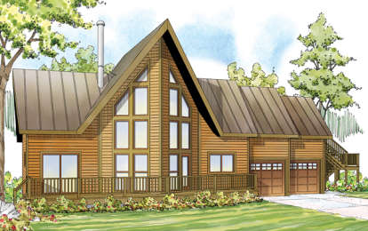 3 Bed, 3 Bath, 1680 Square Foot House Plan - #035-00586