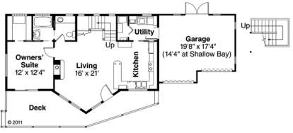 Floorplan 1 for House Plan #035-00586