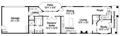 Floorplan 1 for House Plan #035-00588