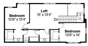Floorplan 2 for House Plan #035-00588