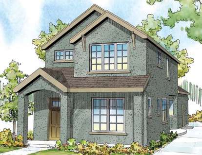 Traditional House Plan #035-00589 Elevation Photo