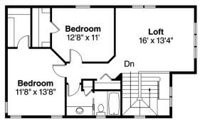 Floorplan 2 for House Plan #035-00589