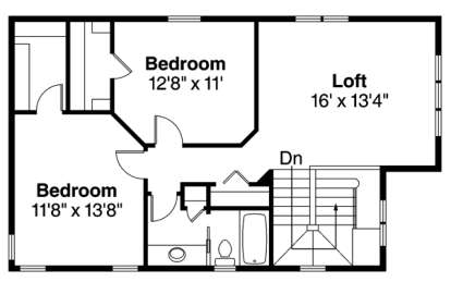 Floorplan 2 for House Plan #035-00590
