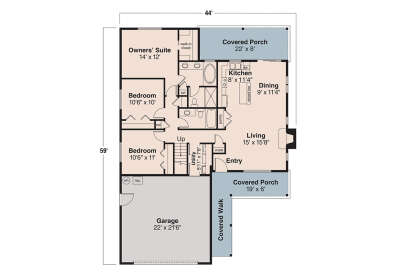 Main Floor for House Plan #035-00591