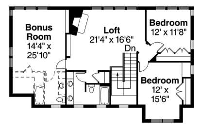 Floorplan 2 for House Plan #035-00592