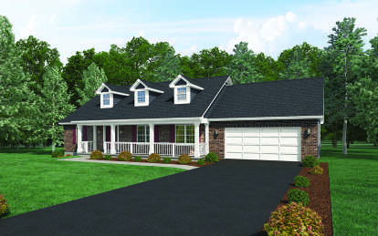 Farmhouse House Plan #5633-00022 Elevation Photo