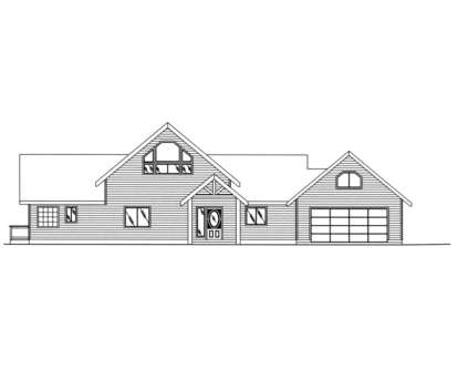 Lake Front House Plan #039-00167 Elevation Photo