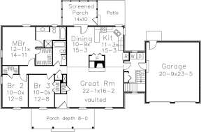 Main Level for House Plan #5633-00024