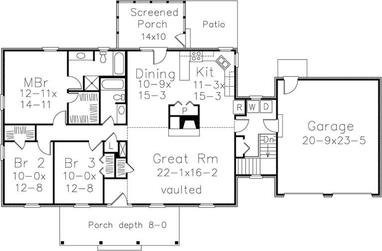 House Plan House Plan #14300 Drawing 1