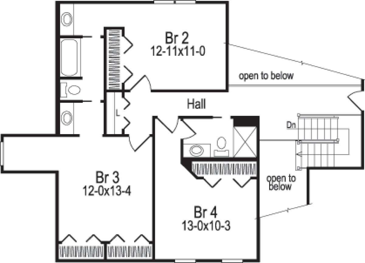 Floorplan 2 for House Plan #5633-00025