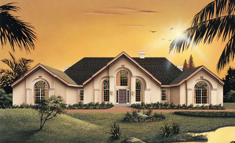 Florida House Plan #5633-00026 Elevation Photo