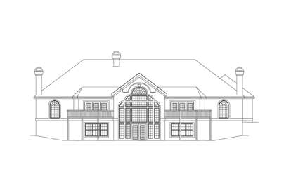 Florida House Plan #5633-00026 Elevation Photo