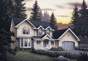 Traditional House Plan #5633-00027 Elevation Photo