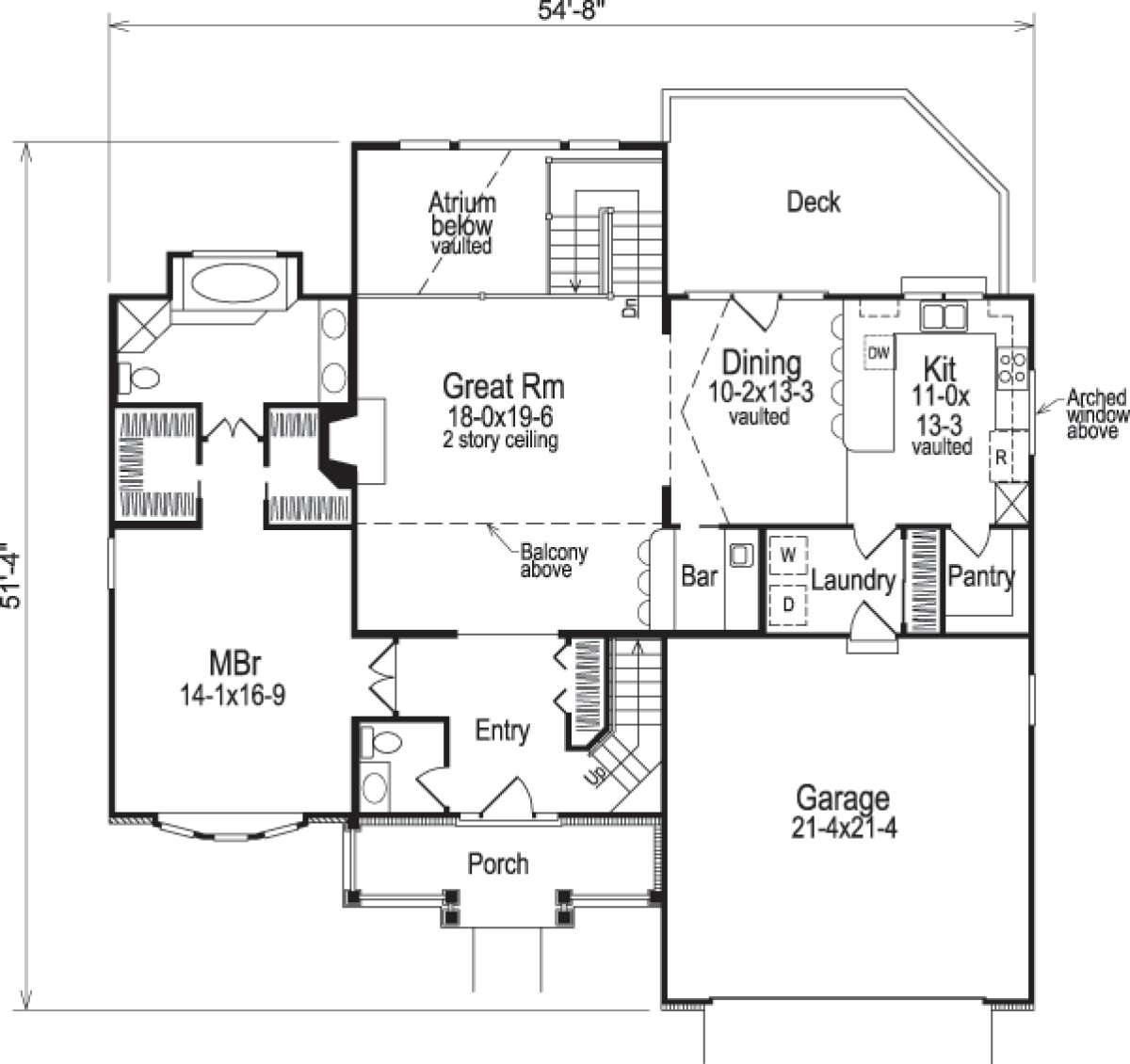 Floorplan 2 for House Plan #5633-00027