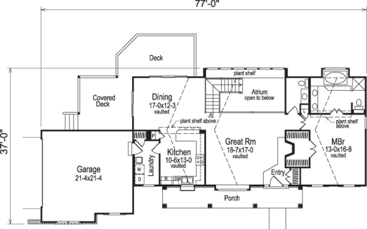 Floorplan 2 for House Plan #5633-00028