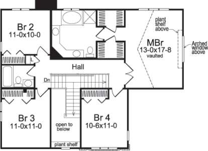 Floorplan 2 for House Plan #5633-00029