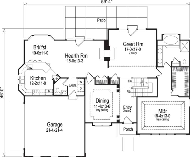 House Plan House Plan #14309 Drawing 1
