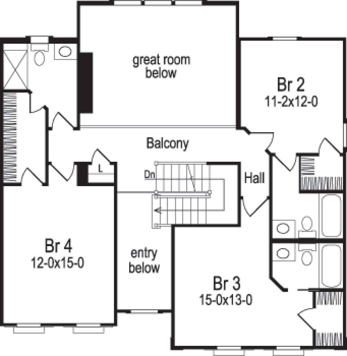 Floorplan 2 for House Plan #5633-00033