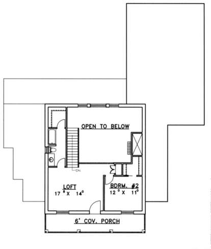 Second Floor for House Plan #039-00168