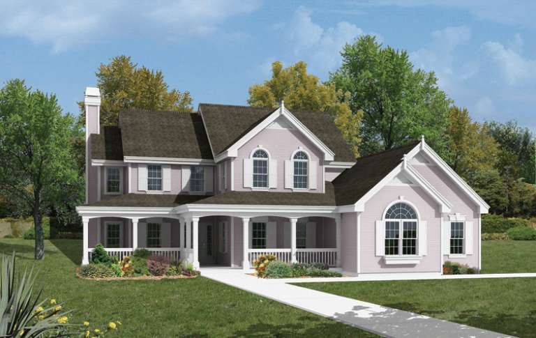 Farmhouse House Plan #5633-00035 Elevation Photo