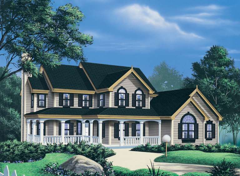 Farmhouse House Plan #5633-00035 Elevation Photo