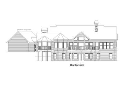 Vacation House Plan #5458-00051 Elevation Photo