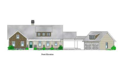 Vacation House Plan #5458-00052 Elevation Photo