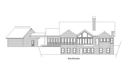 Vacation House Plan #5458-00052 Elevation Photo
