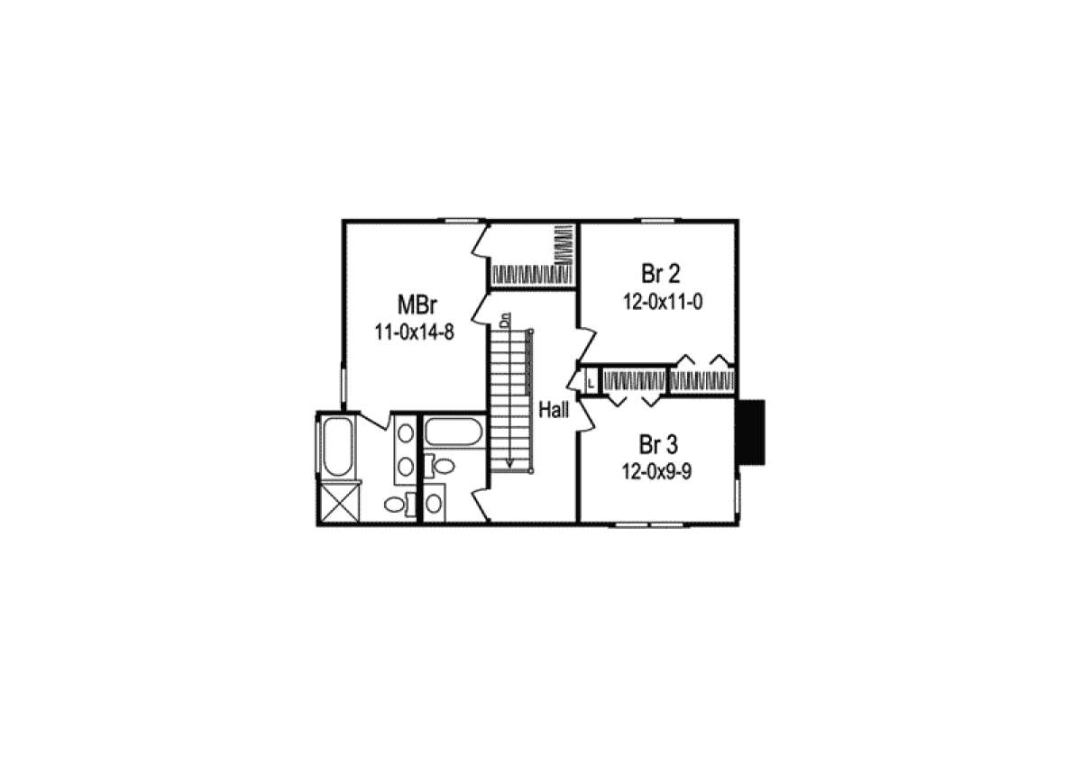 Floorplan 2 for House Plan #5633-00037