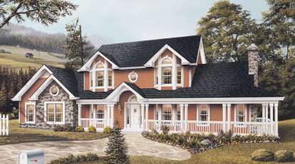 Southern House Plan #5633-00039 Elevation Photo