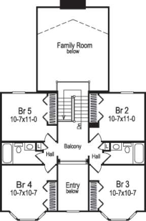 Floorplan 2 for House Plan #5633-00039