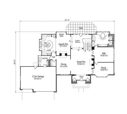 House Plan House Plan #14318 Drawing 1