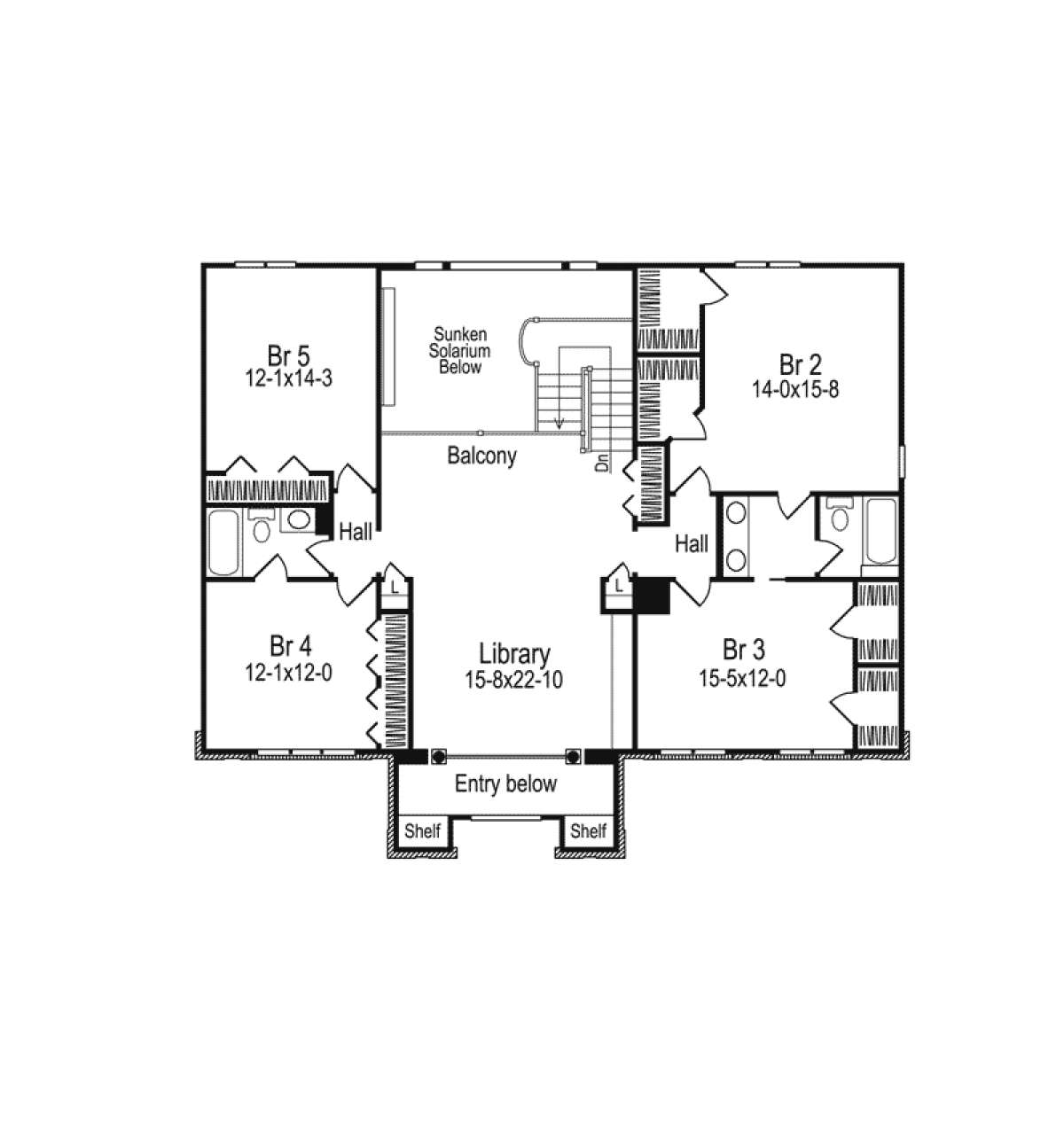 Floorplan 2 for House Plan #5633-00040