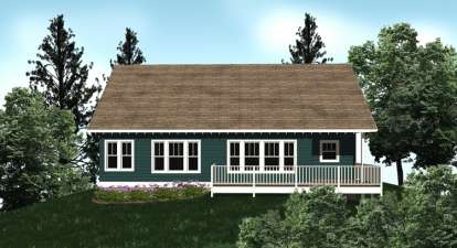 Craftsman House Plan #5738-00001 Elevation Photo