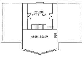 Loft/Studio Floor for House Plan #039-00169