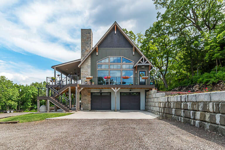 Lake Front House Plan #5738-00002 Build Photo