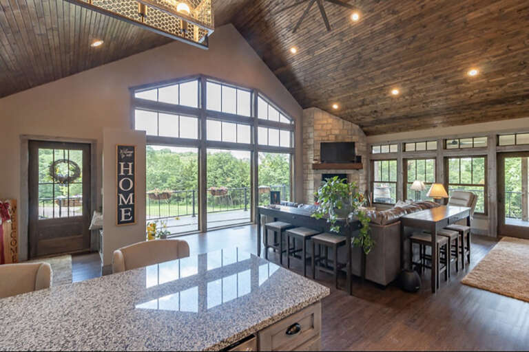 Lake Front House Plan #5738-00002 Build Photo