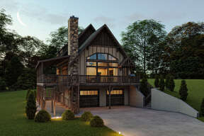 Lake Front House Plan #5738-00002 Elevation Photo