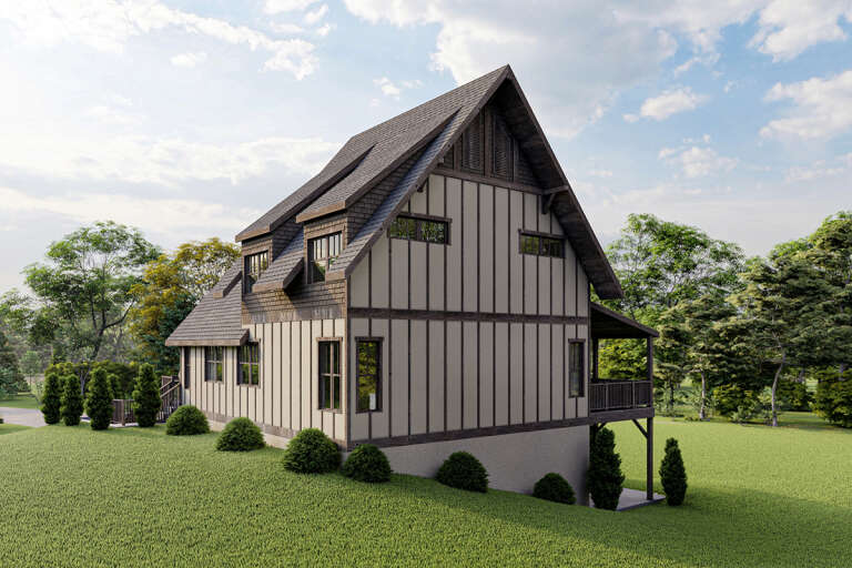 Lake Front House Plan #5738-00002 Elevation Photo
