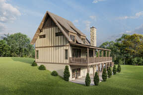 Lake Front House Plan #5738-00002 Elevation Photo