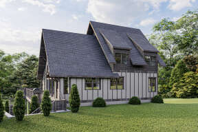Lake Front House Plan #5738-00002 Elevation Photo