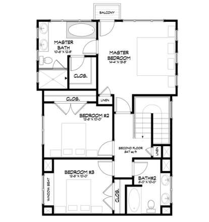 Floorplan 2 for House Plan #5738-00003