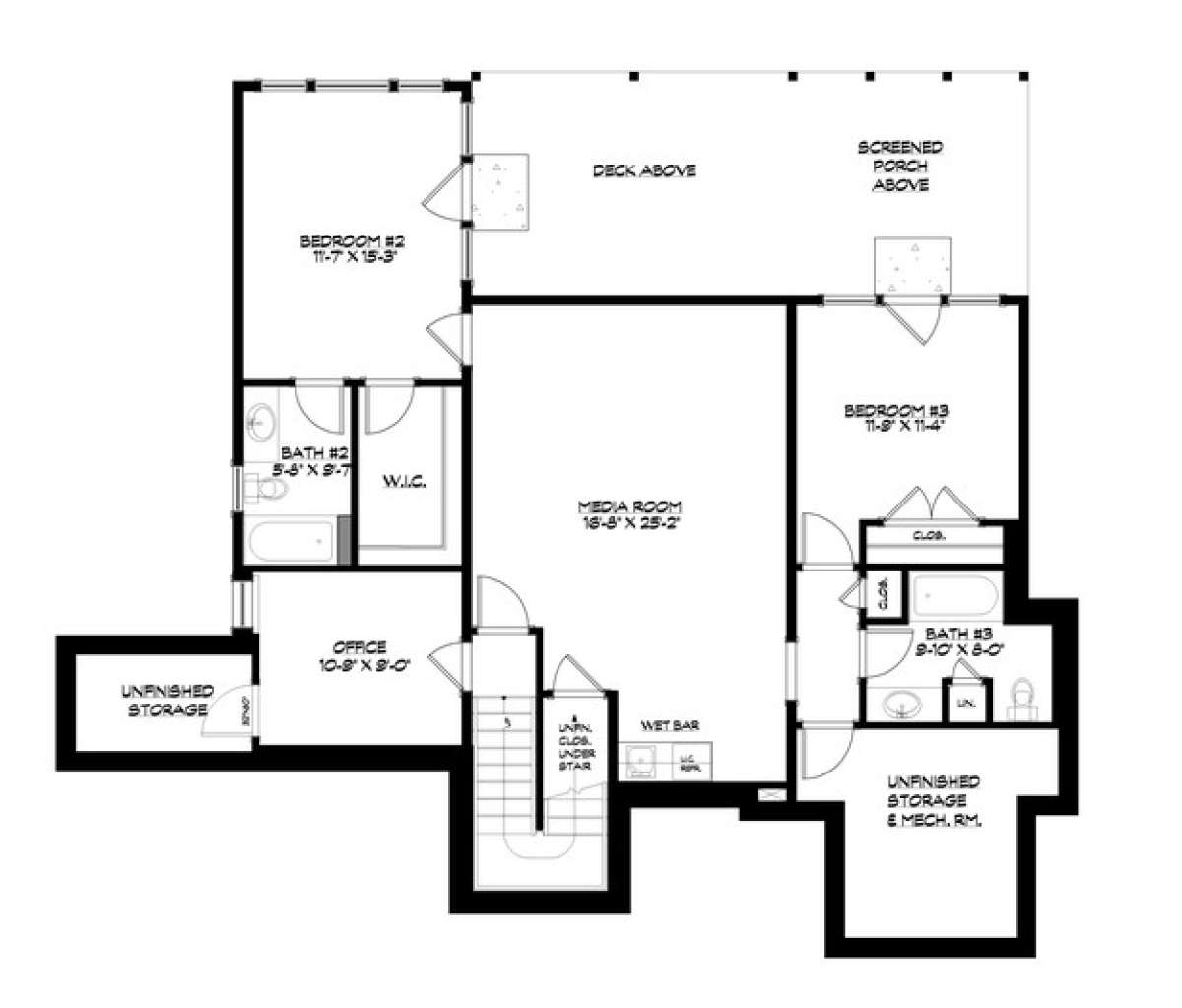 Floorplan 1 for House Plan #5738-00004