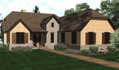 French Country House Plan #5738-00005 Elevation Photo