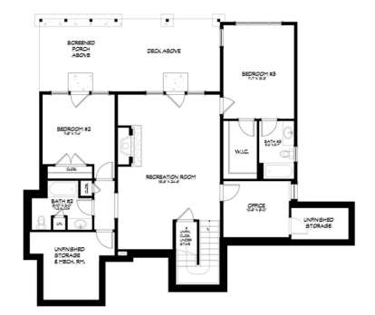 Floorplan 1 for House Plan #5738-00005