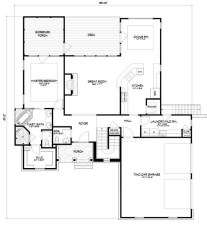 Floorplan 2 for House Plan #5738-00005