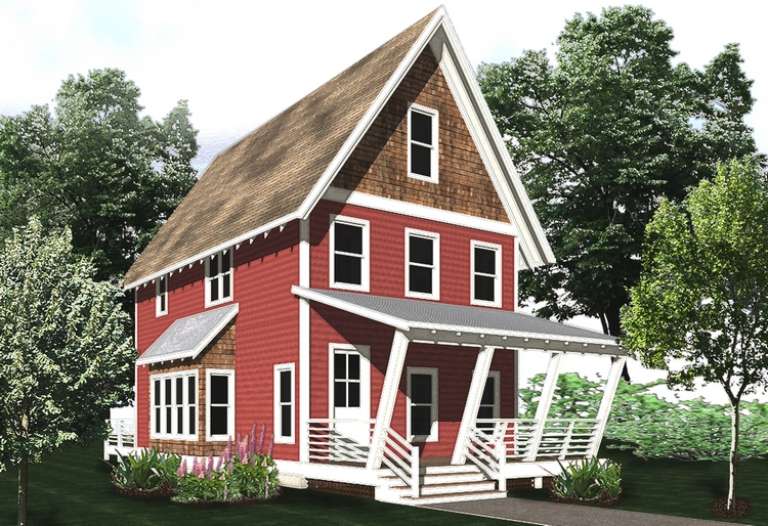Craftsman House Plan #5738-00008 Elevation Photo