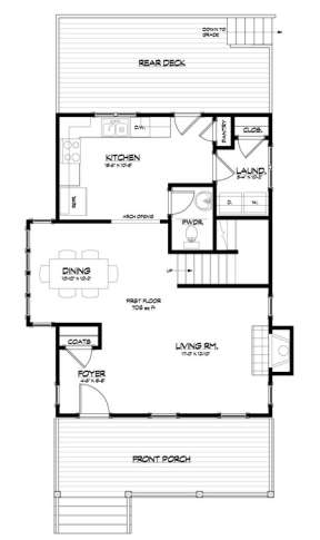 Floorplan 1 for House Plan #5738-00008
